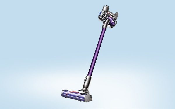 handheld Dyson V6 pet hair collector